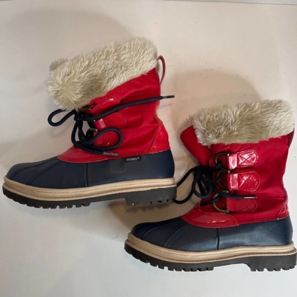 Khombu Size 7 Faux Fur Lined Winter Snow Boots - Picture 10 of 14